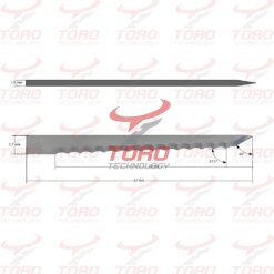 Nůž Zund Z66 5200479 čepel oscilační plochá rozměry schéma technický výkres čepele nože