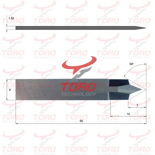 Nóż MultiCam XZ0044 003612-MC44, Ostrze wleczone, płaskie wymiary schemat rysunek techniczny noża ostrza