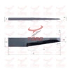 Mécanuméric 100610540 wymiary schemat rysunek techniczny noża ostrza