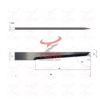 Mécanuméric 100610600 wymiary schemat rysunek techniczny noża ostrza