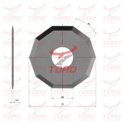 Knife Gunnar GR926 Rotation blade dimensions diagram technical drawing of the blade knife