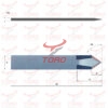 Nůž TT-F15-0907 rozměry schéma technický výkres čepele